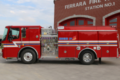 Wheelbase as short as 159” with midship fire pump