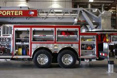 Carry more gear with Ferrara’s rescue style compartments. Each opening on the driver side is 24” deep x full height. Our standard quint body style has over 250 cubic feet of compartment space. Carry more gear with Ferrara’s rescue style compartments. Each opening on the driver side is 24” deep x full height. Our standard quint body style has over 250 cubic feet of compartment space.