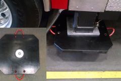 Save set up time and stop guessing where the auxiliary ground pads should be placed. We offer an optional recessed magnet in the auxiliary pad, allowing you to connect to the stabilizer foot pad prior to deployment. Save set up time and stop guessing where the auxiliary ground pads should be placed. We offer an optional recessed magnet in the auxiliary pad, allowing you to connect to the stabilizer foot pad prior to deployment.