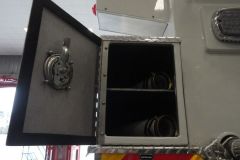 Foam suction hose storage compartments