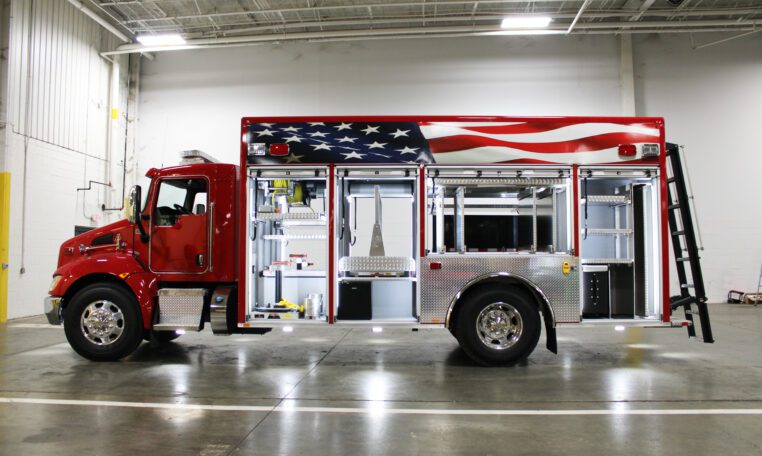 Fouts Bros. Medium Duty 19’ Walk-Around Rescue Fire Truck